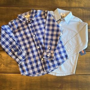 TWO BRAND NEW WITH TAGS!! boys collared dress shirts